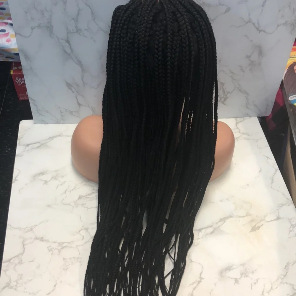 Brand new stylish HD LACE FRONTAL BRAIDED WIG WITH BABY HAIR - Picture 3 of 5